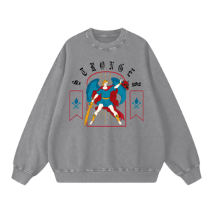 Acid Wash Oversize Sweatshirt - Stronger