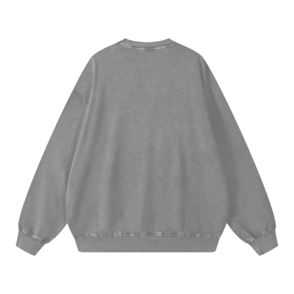 Acid Wash Oversize Sweatshirt - Stronger - Image 2