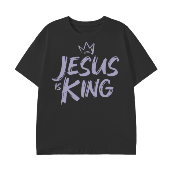 Jesus is King W/QR - Unisex Classic T-Shirt - Image 3