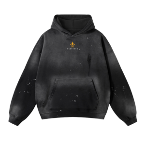 Stronger - Vintage Washed Fleece Hoodie - Black, S